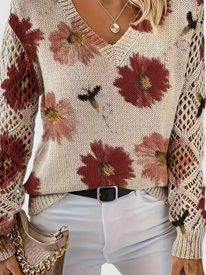 Nia | Elegant Floral Jumper