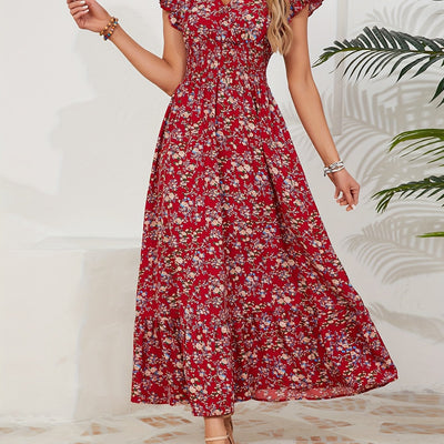 Mia | Floral Dress with Slit