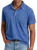 Nathan | Casual Polo Shirt with Vintage Wash Effect