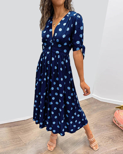Anna | Summer Polka Dot Dress