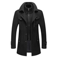 Nicholas | Classic Double Layer Long Coat For Men