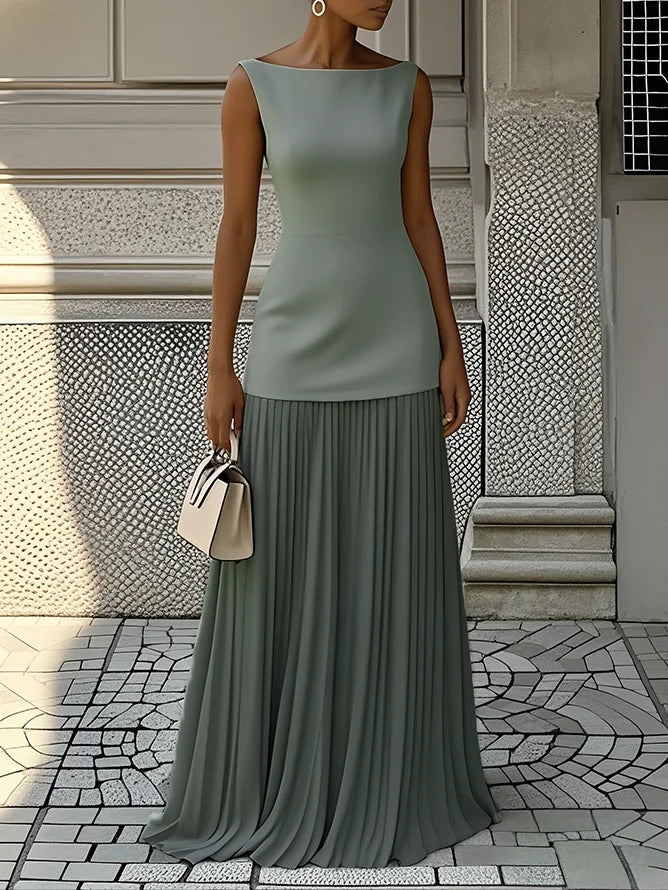 Molly | Pleated Long Dress