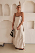 Jessica | Women's Spaghetti Strap Maxi Wedding Guest Dress