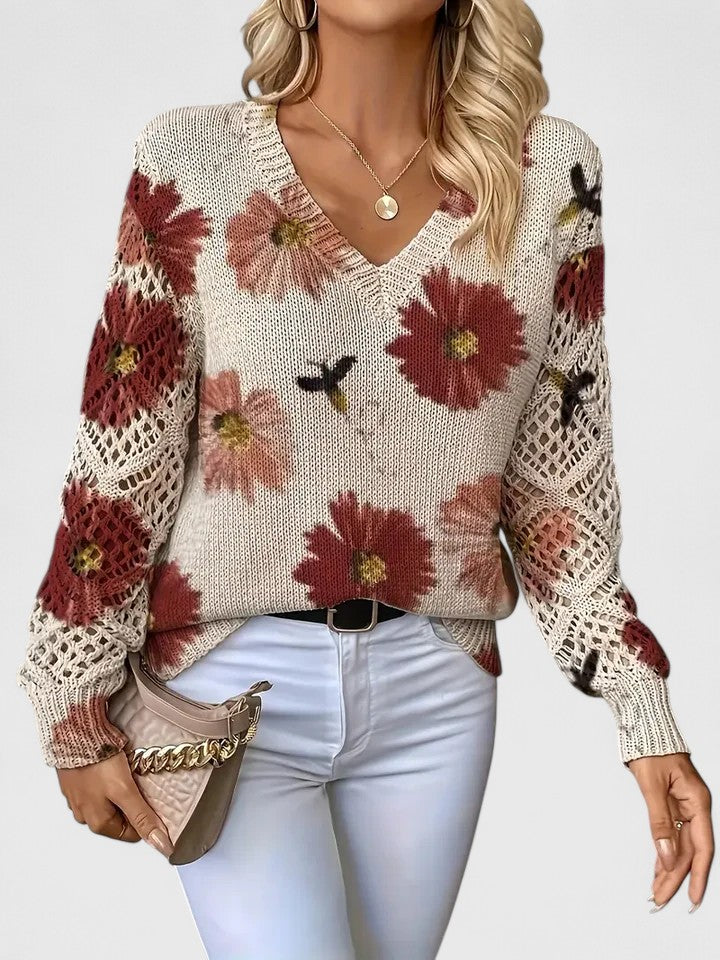 Nia | Elegant Floral Jumper