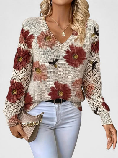 Nia | Elegant Floral Jumper