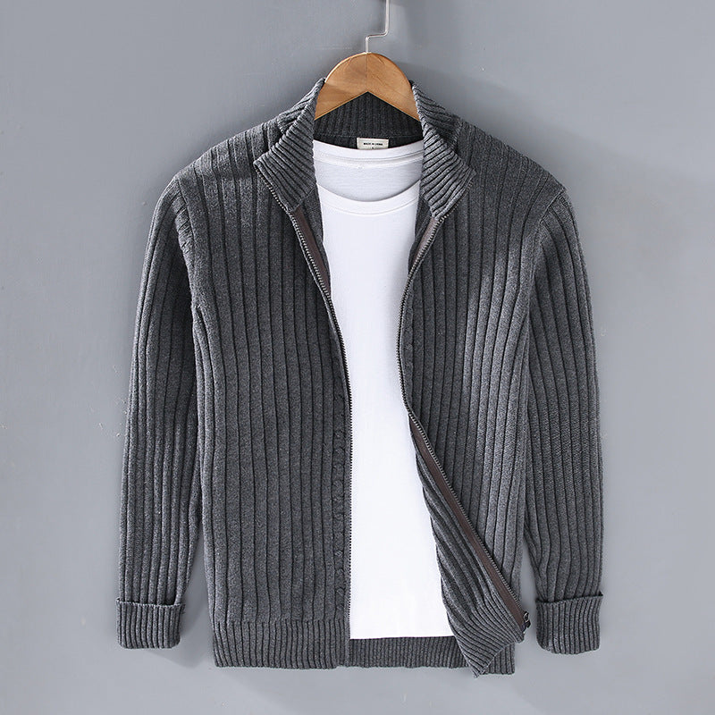 Giovanni | Knitted Zip Cardigan