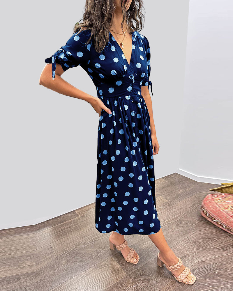 Anna | Summer Polka Dot Dress