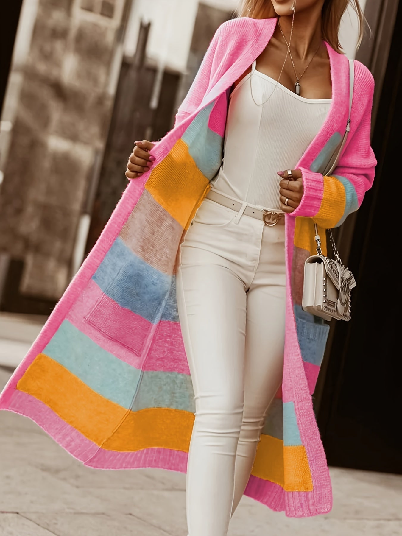 Noemi | Pastel Striped Cardigan