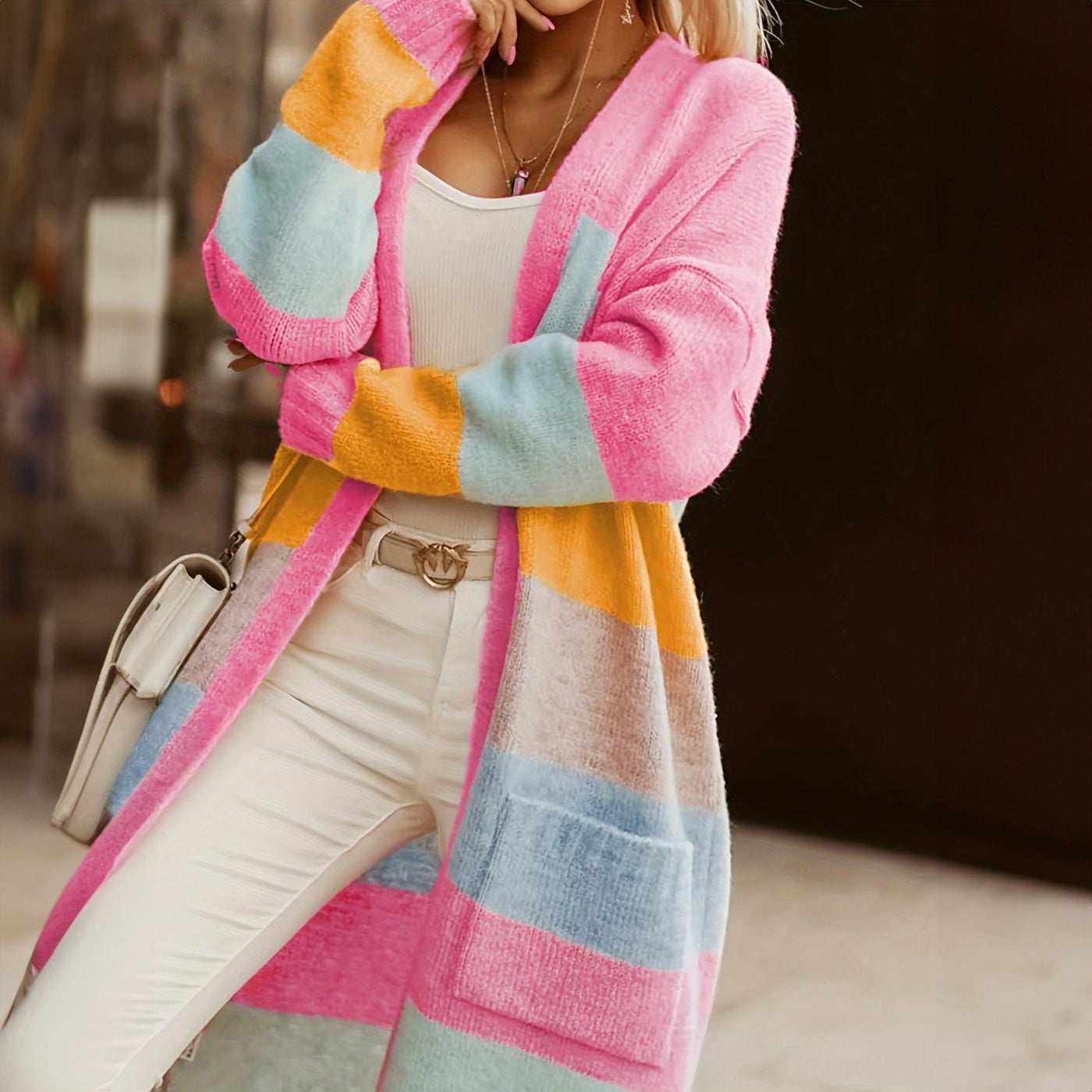 Noemi | Pastel Striped Cardigan