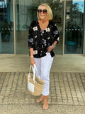 Abigail | Breezy Blouse with V-Neck and 3/4 Sleeves