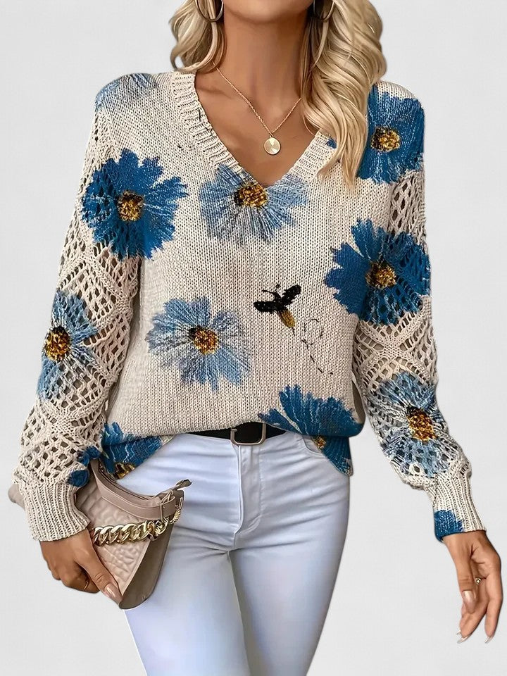 Nia | Elegant Floral Jumper