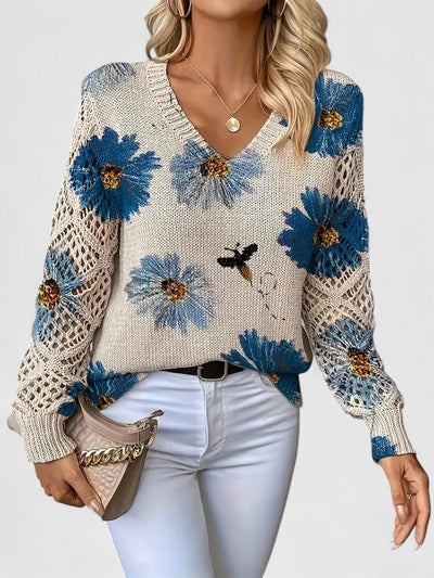 Nia | Elegant Floral Jumper