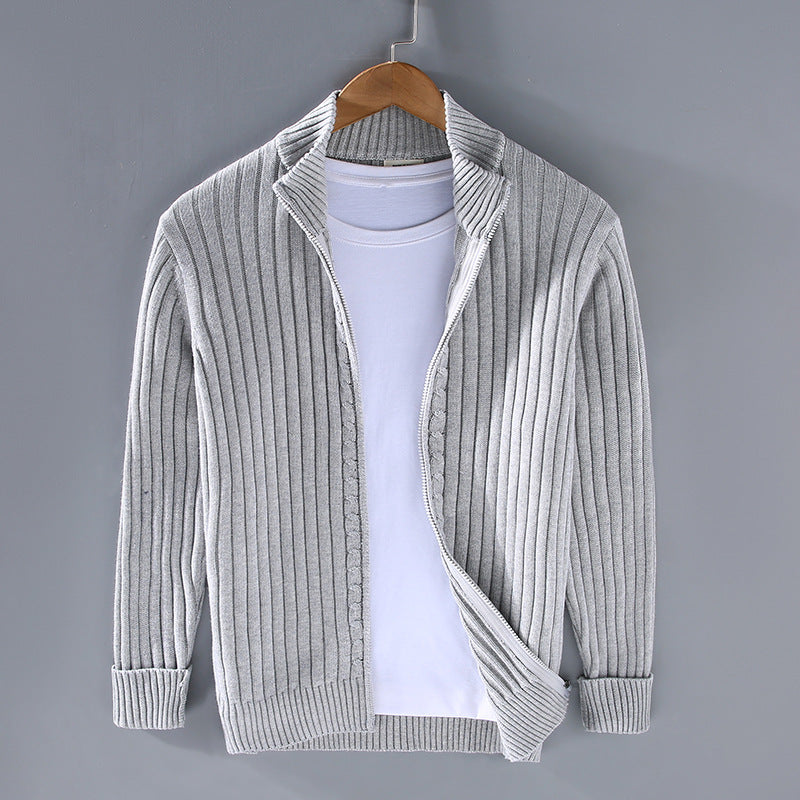 Giovanni | Knitted Zip Cardigan