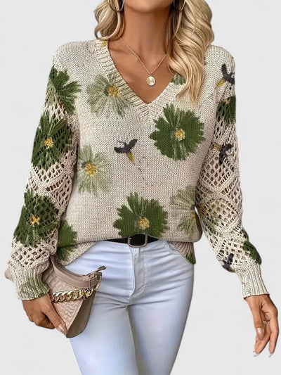 Nia | Elegant Floral Jumper