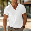 Cody | Men Plain Short Sleeve V Neck T Shirt