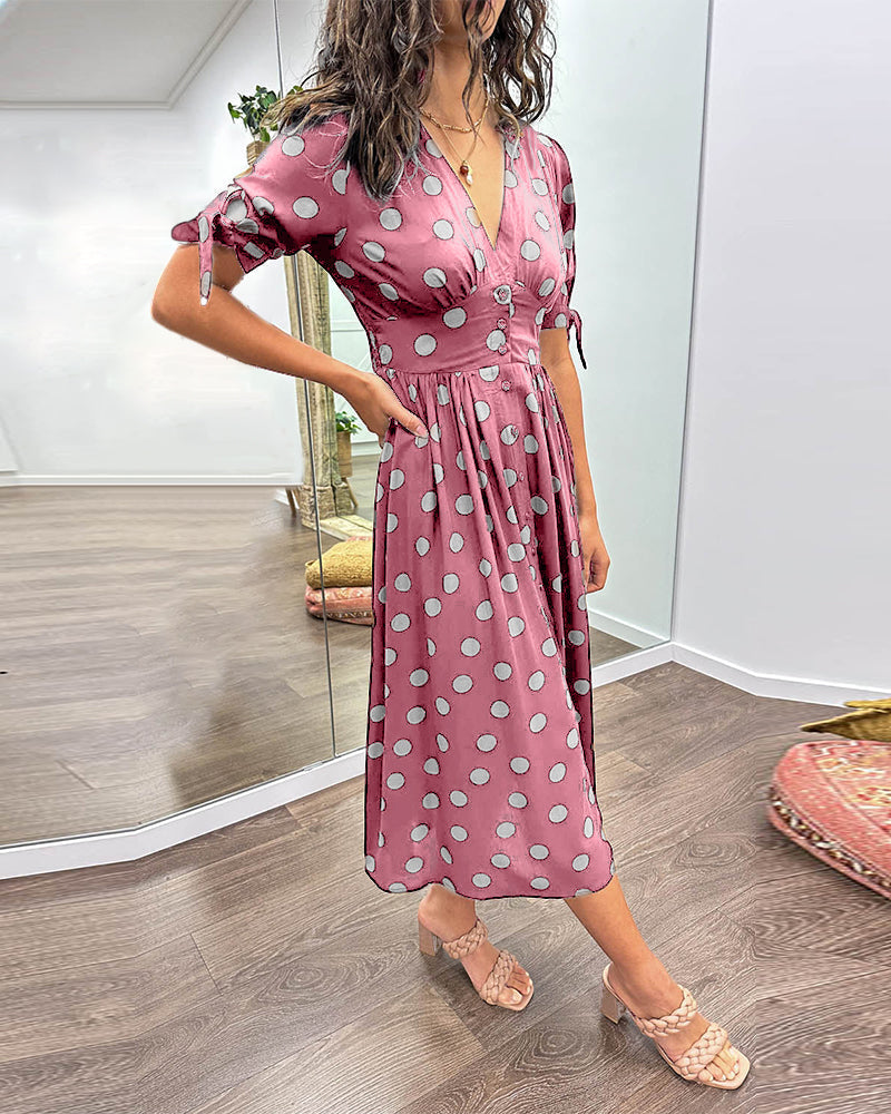 Anna | Summer Polka Dot Dress