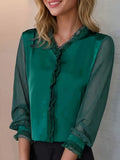 Brooklyn | Women Elegant Long Sleeve Ruffle Blouse