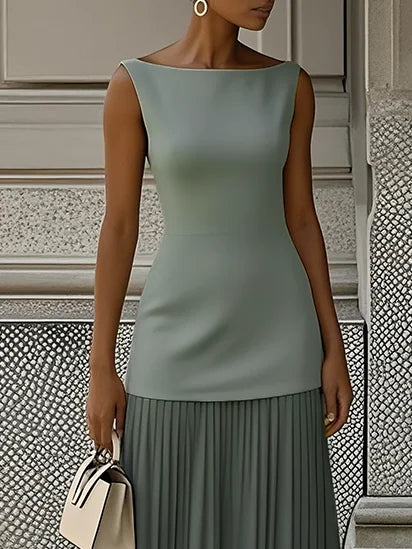 Molly | Pleated Long Dress