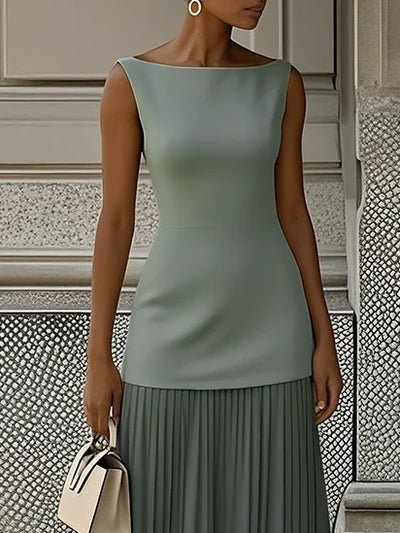 Molly | Pleated Long Dress