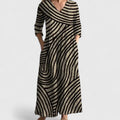 Lidia | Elegant Maxi Dress with V-Neck and Pockets