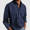 Daniel | Classic Men's Shirt with Long Sleeves and Pocket