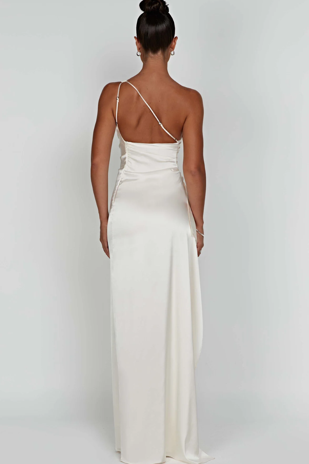 Aine | Asymmetric Satin Dress