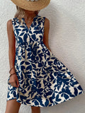 Valerie | Flowy Summer Dress without Sleeves with V-Neck