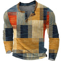 Dylan | Patchwork Henley T-Shirt