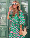 Bella | Airy Maxi Dress with V-Neck and Ruffles