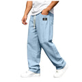 Marco | Loose Fit Blue Trousers