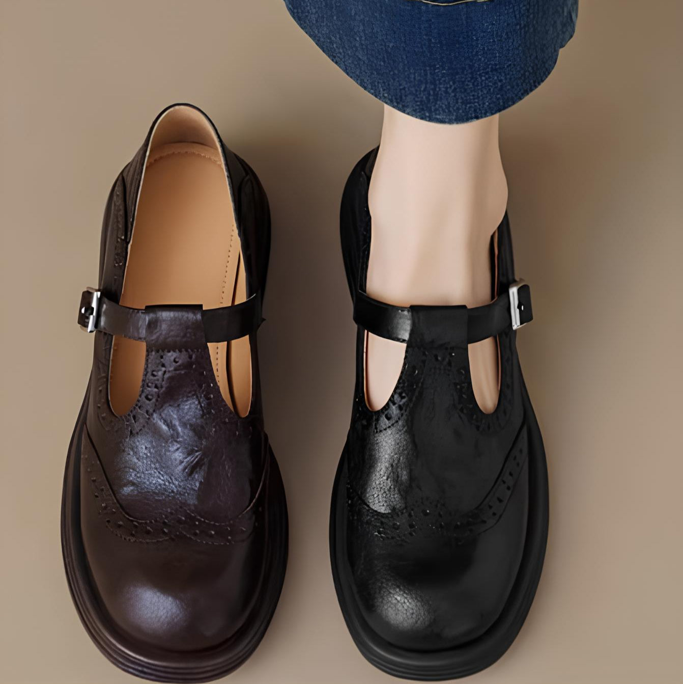 Giulia | Autumn Leather House Shoes