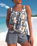 Megan  | Women Summer Tankini Two Piece Swimsuit
