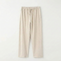 Classic Linen Trousers - Beige Relaxed Fit - Elasticated Drawstring Waist