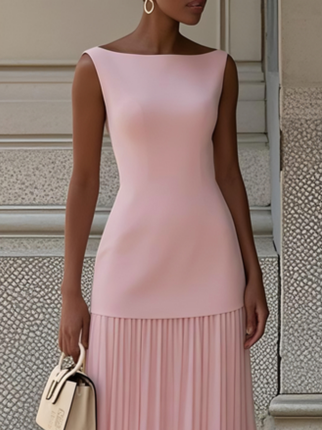 Molly | Pleated Long Dress