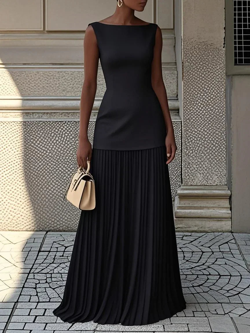 Molly | Pleated Long Dress