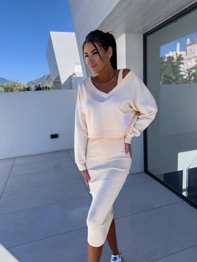 Ciara | Dress and Sweatshirt Set