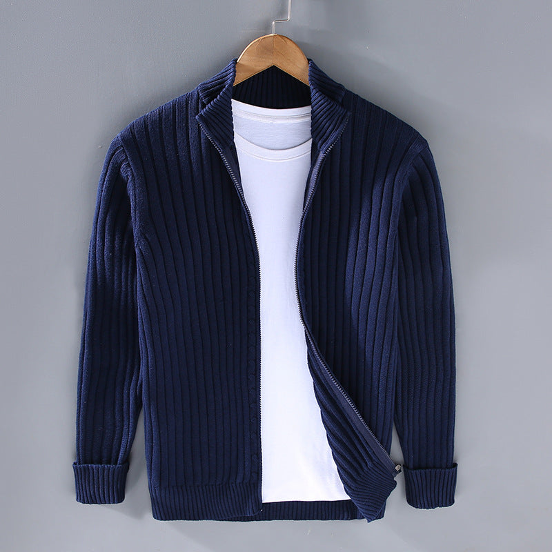 Giovanni | Knitted Zip Cardigan