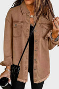 Evelyn | Camel Denim Overshirt
