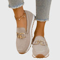 Sarah | Comfortable Loafers with Sporty Sole and Decorative Buckle