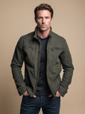 Sebastian | Men's Cotton Transitional Jacket with Zipper Stand-Up Collar Autumn