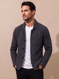 Matthias | Men's Slim-Fit Button-Front Cardigan with Notched Collar