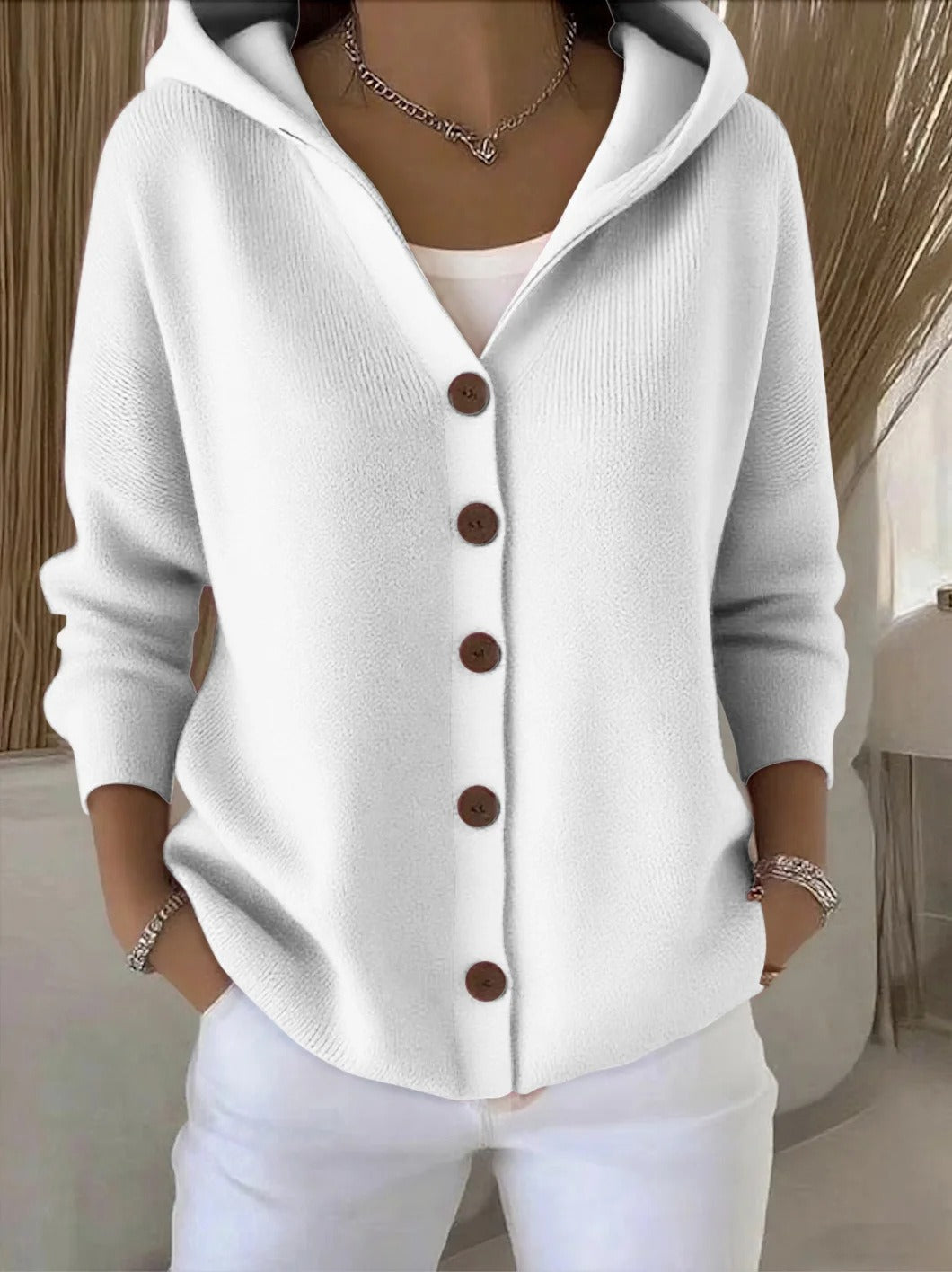 Fleur | Soft Hooded Cardigan