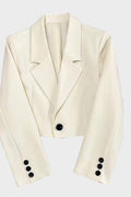 Ione | Cropped Blazer in Crudo
