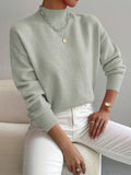 Kendra | High Neck Green Jumper