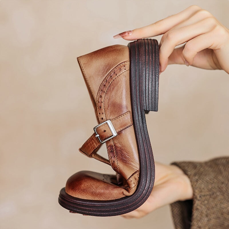 Giulia | Autumn Leather House Shoes