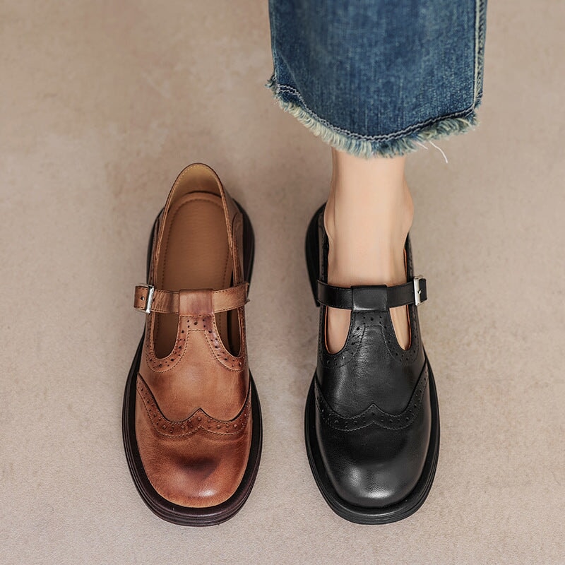 Giulia | Autumn Leather House Shoes
