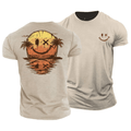 David | Men's Casual T-shirt with Graphic Print on the Back