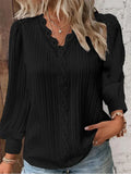Zara | Black Balloon Sleeve Blouse